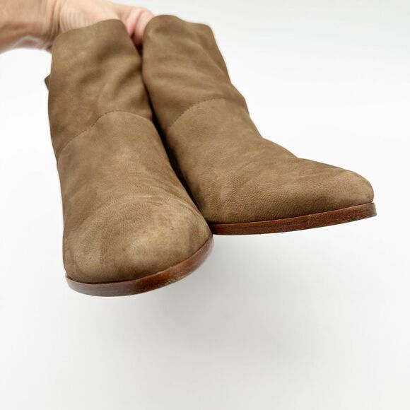 EILEEN FISHER Liesel Brown Ankle Boot Size 9.5 Bootie Leather Block Heel Pointed - Picture 6 of 12